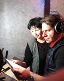 Сергей Шенталинский и Ирина Шведова  на записи в LSStudio Records Москва)